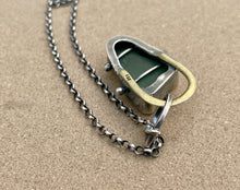 Load image into Gallery viewer, Custom Sterling Silver Sea Glass Pendant with Rolo Chain

