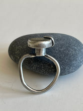 Load image into Gallery viewer, Sterling Silver Long Oval Found Rock Ring
