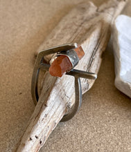 Load image into Gallery viewer, Sterling Geometric Citrine Crystal Ring
