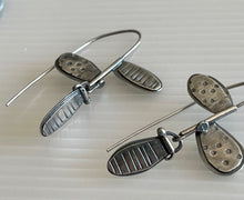 Load image into Gallery viewer, Sterling Silver Petal Earrings
