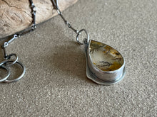 Load image into Gallery viewer, Sterling Silver w/ Dendritic Moss Agate Pendant Necklace
