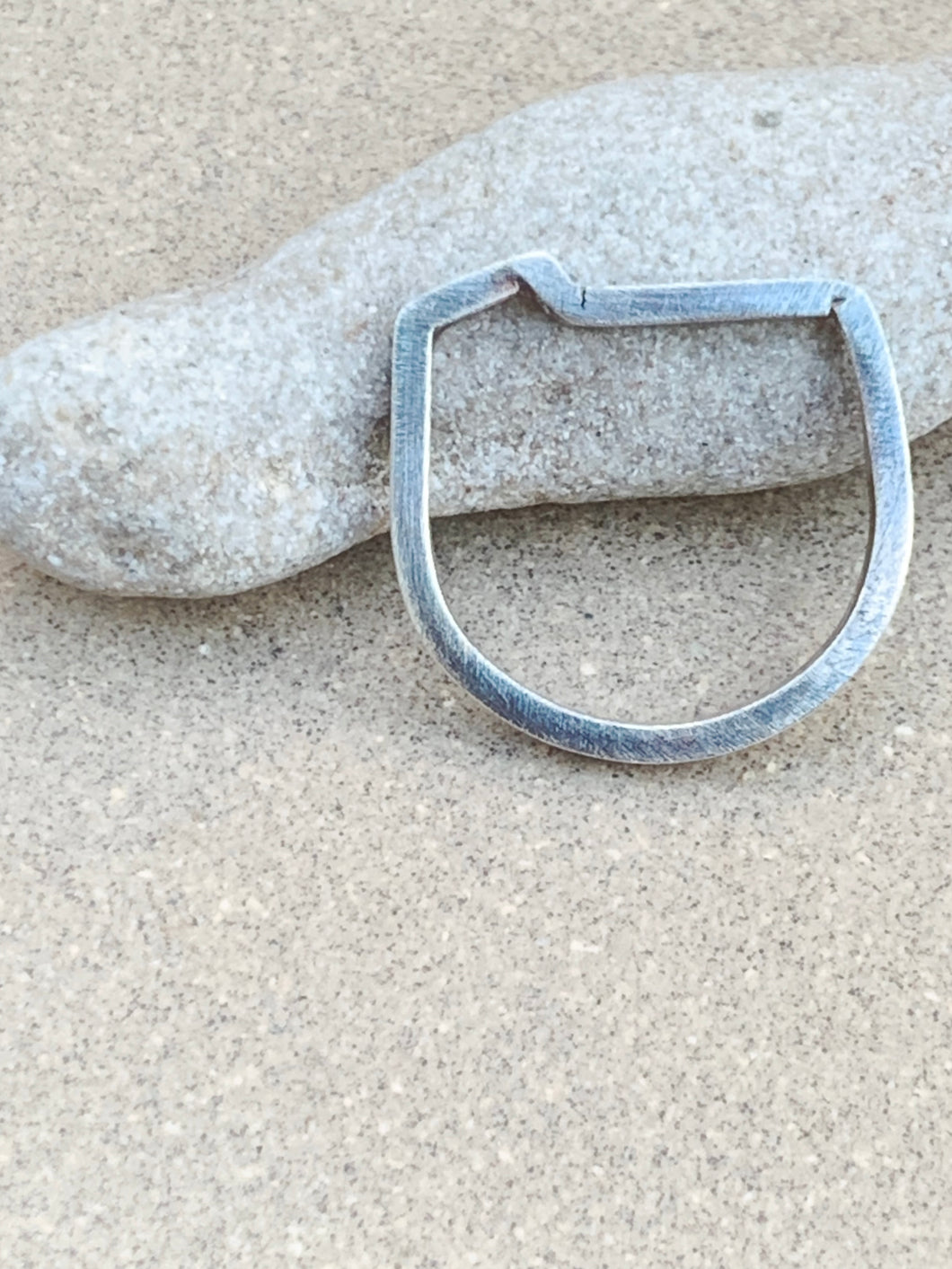 Geometric Sterling Silver Ring I