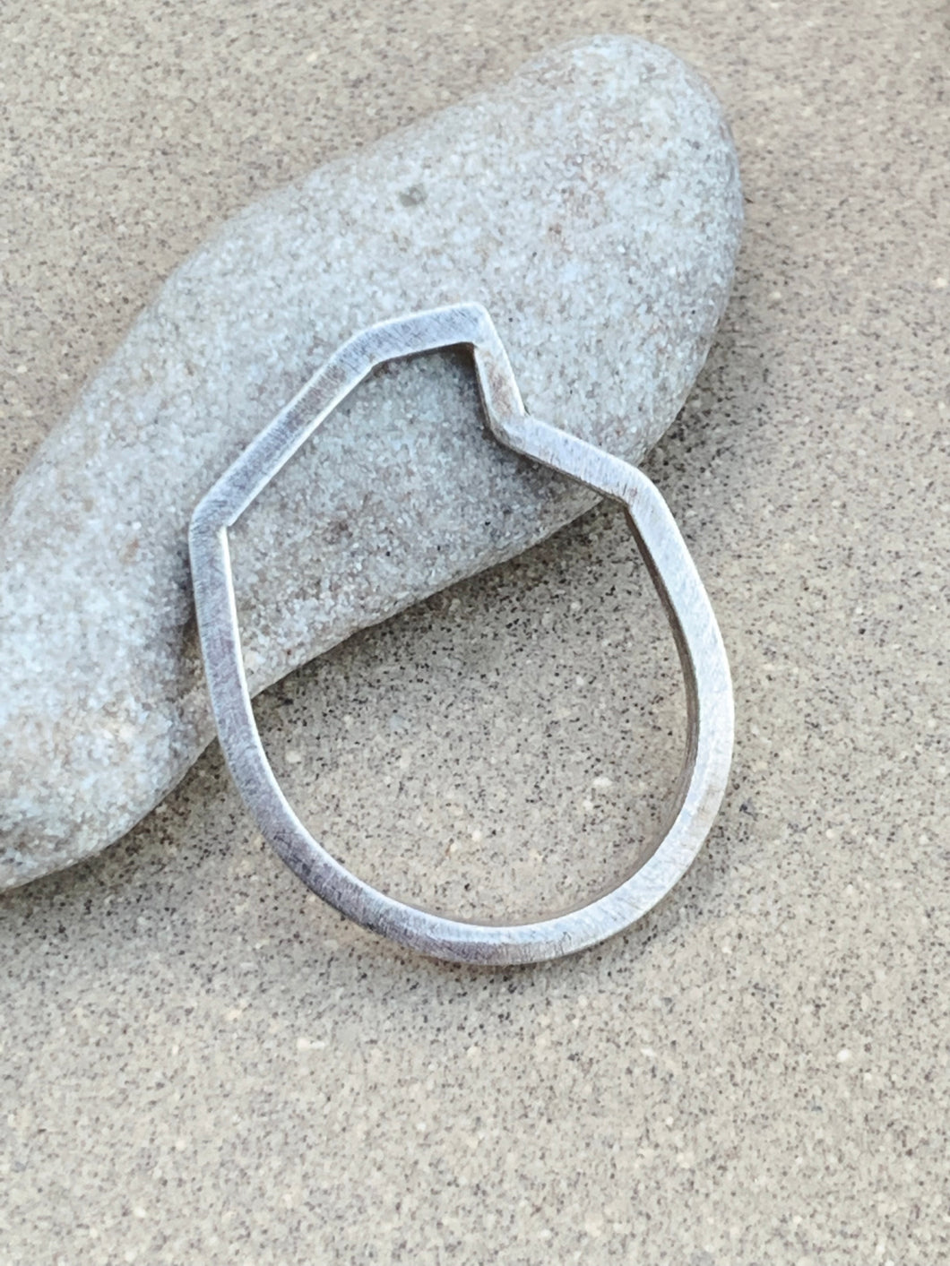Geometric Sterling Silver Ring III