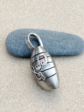 Load image into Gallery viewer, Sterling Silver Musical Mic Pendant

