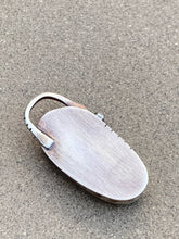 Load image into Gallery viewer, Sterling Silver Stamped Pendant With Grey Beach Rock
