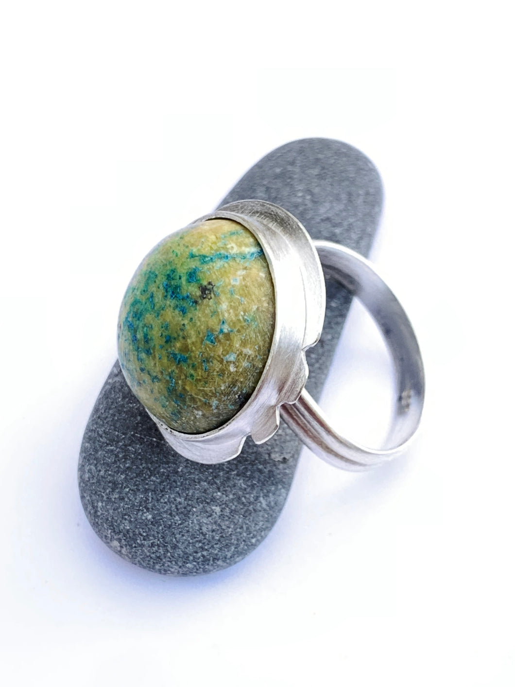 Sterling Silver Earth Ring