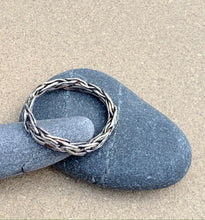 Load image into Gallery viewer, Hand Woven Fine Sterling Silver Loop n Loop Chain Ring
