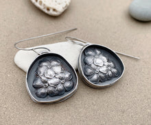 Load image into Gallery viewer, Sterling Silver Dangles w/ Vintage Sterling Flowers
