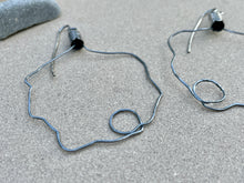 Load image into Gallery viewer, Sterling Silver Large Organic Form Wire Earrings
