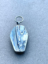 Load image into Gallery viewer, Sterling Silver &amp; Lapis Coffin Pendant
