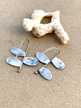 Load image into Gallery viewer, Custom Sterling Silver Tres Stamped Petal Earrings *Reserved*
