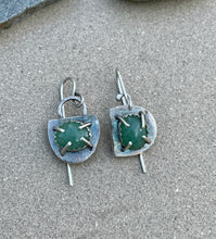 Load image into Gallery viewer, Sterling Silver Jadeite Earrings
