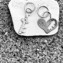 Load image into Gallery viewer, Sterling Silver Heart &amp; Key Charms
