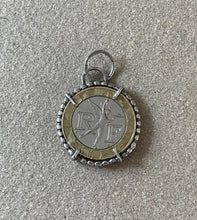 Load image into Gallery viewer, 1989 French Coin Set in Sterling Silver Pendant
