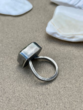 Load image into Gallery viewer, Sterling Silver Square Rainforest Rhyolite Ring
