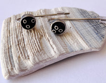 Load image into Gallery viewer, Sterling Silver w/ Mini Sterling Tube Earrings
