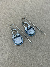 Load image into Gallery viewer, Sterling Silver Shadow Box Dangle Earrings
