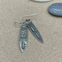 Load image into Gallery viewer, Sterling Silver Spear Dangle Earrings
