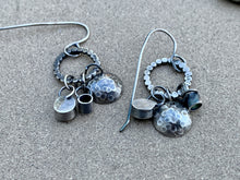 Load image into Gallery viewer, Custom Sterling Silver Barnacle Dangle Charm Earrings
